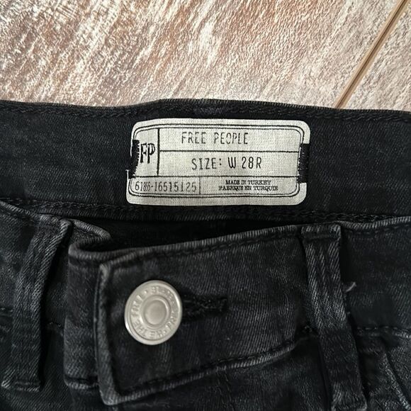 NWT Free People Camo High Waisted Cotton Skinny Jeans Long & Lean Jeggings 28 - Picture 5 of 6
